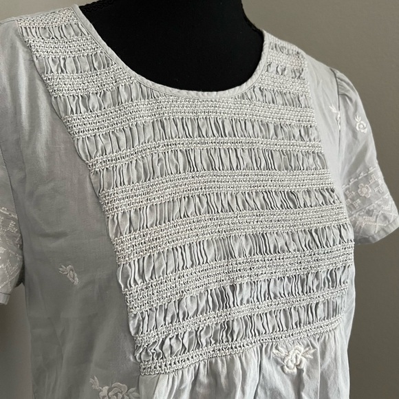Lucky Brand Boho Embroidered Aztec Top - Picture 3 of 6